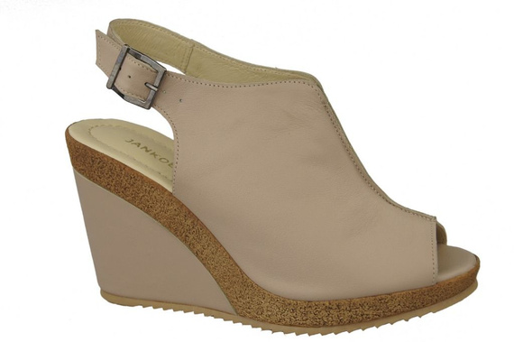 Shoes Sandals for women Wedge natural leather 992 ElitaBut