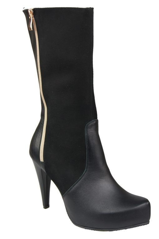 Schuhe Damenstiefel für Half-Calf Naturleder 883 ElitaBut