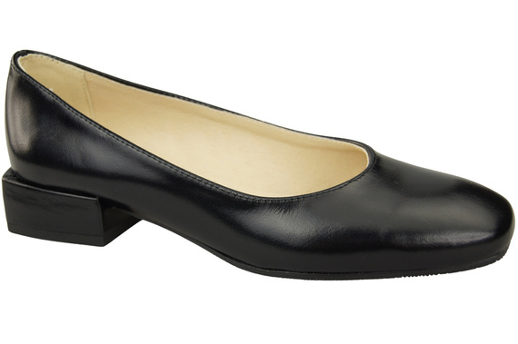 Comfortable Women's Shoes Flat Pumps, Natural Leather 204 ElitaBut