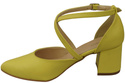 Elegant Leather Sandals with Open Sides on a Stable Heel 218 ElitaBut