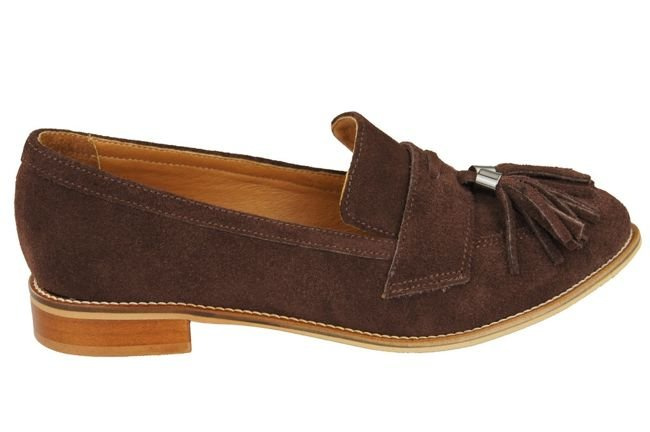 Shoes Women's loafers Natural Leather Velor 134 ElitaBut