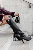 Shoes Women's boots Uppers Above the knee natural leather 692 ElitaBut