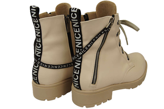 Footwear Boots Women's boots with the inscription NICE Natural Leather 173 Z ElitaBut