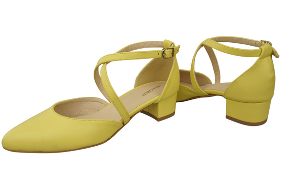 Women’s Leather Sandals with Straps Low Heel 223 ElitaBut