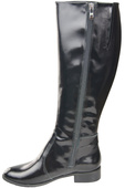 Women’s  leather boots, lined officer boots, flat 225 ElitaBut