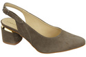 Women's Sandals in Natural Suede Leather - Elegance and Comfort 196 Z ElitaBut