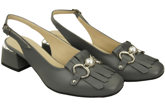 Women's Shoes Sandals Decorated with Fringes Natural Leather 208 ElitaBut