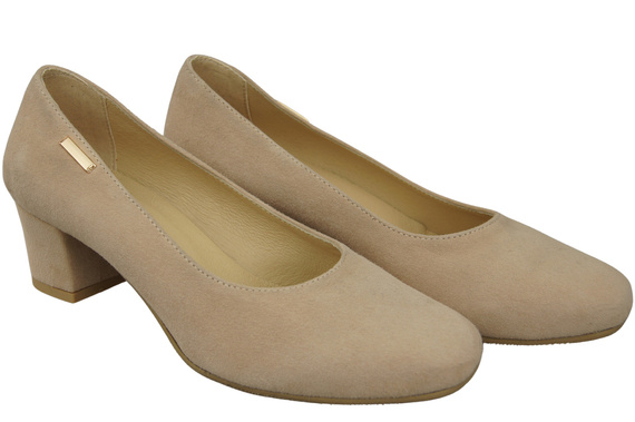 Comfortable Women's Shoes Pumps Natural Suede Leather 172 Z ElitaBut