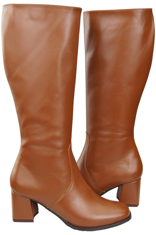 Comfortable Footwear Women's Boots Low Heel Natural Leather 212 ElitaBut