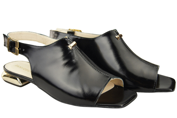 Comfortable Women's Shoes Sandals Flat Gold Heel Natural Leather 207 ElitaBut