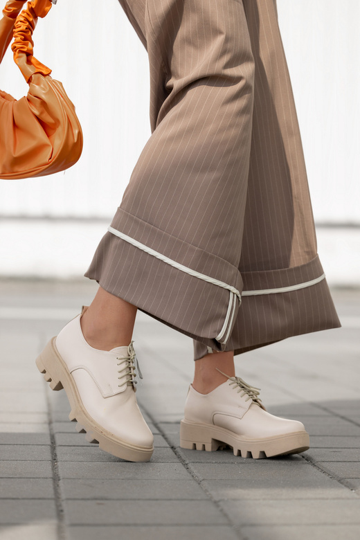 Women's shoes Lace-up leather Natural 180 ElitaBut