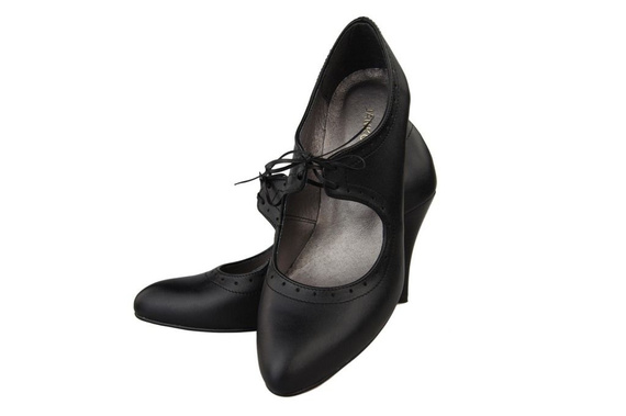 Women's shoes Natural leather black 553 ElitaBut