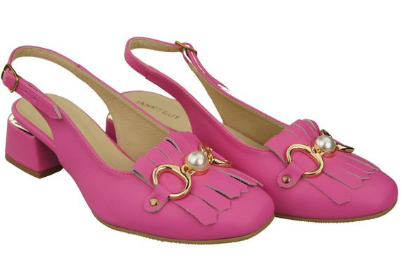 Women's Shoes Sandals Decorated with Fringes Natural Leather 208 ElitaBut