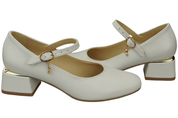 Women's shoes Pumps with a strap, natural leather 202 ElitaBut