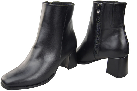Women's Black Winter Ankle Boots Genuine Leather 214 From ElitaBut