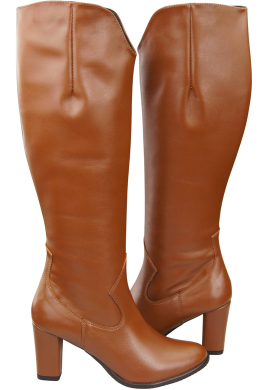 Stylish Footwear Women's Boots On A Heel Natural Leather 211 ElitaBut