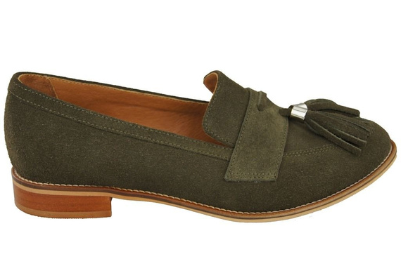 Shoes Women's loafers Natural Leather Velor 134 ElitaBut