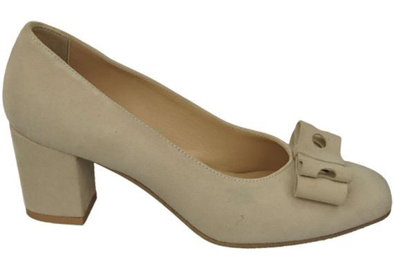 Women's shoes Pumps Natural leather suede 163 ElitaBut