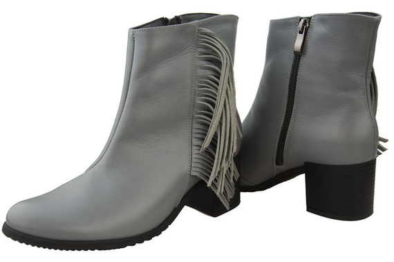 Obuwie Botki Damskie skóra naturalna 935