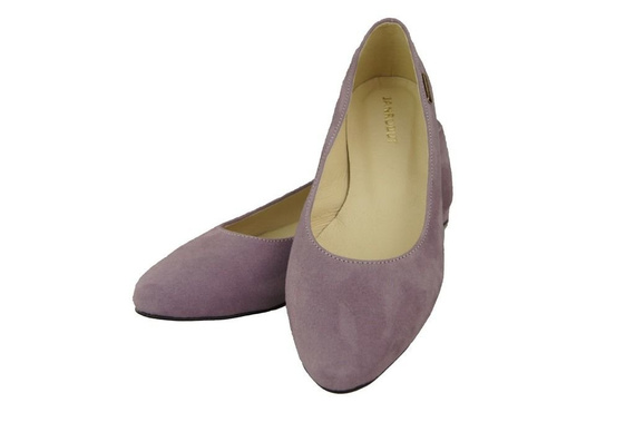 Women's shoes Ballerinas natural leather Suede 131 ElitaBut