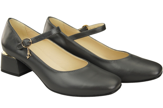Women's shoes Pumps with a strap, natural leather 202 ElitaBut