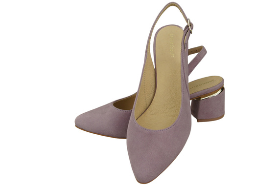 Women's Sandals in Natural Suede Leather - Elegance and Comfort 196 Z ElitaBut