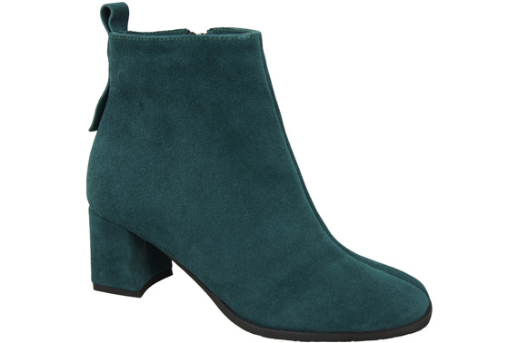 Women’s ankle boots in genuine suede leather, stable block heel, with zipper – 224 ElitaBut