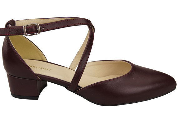 Women’s Leather Sandals with Straps Low Heel 223 ElitaBut