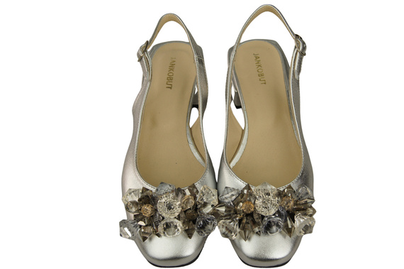 Women's Shoes Sandals with Crystals Natural Leather 215 ElitaBut