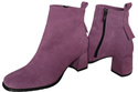 Women’s ankle boots in genuine suede leather, stable block heel, with zipper – 224 ElitaBut