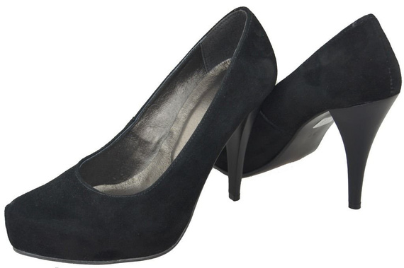 Women's shoes Pumps Natural leather Suede 644 ElitaBut