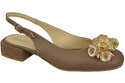 Women's Shoes Sandals with Crystals Natural Leather 215 ElitaBut