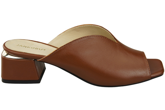 Women's Shoes High-Heeled Flip-Flops Natural Leather 210 ElitaBut