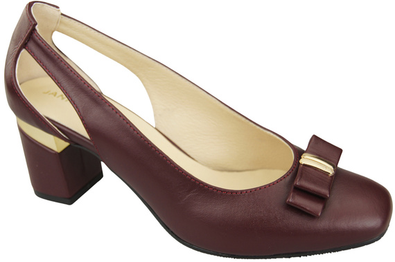 Shoes Women's pumps in Natural Leather with Decorative Heel 199 ElitaBut