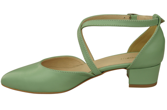 Women’s Leather Sandals with Straps Low Heel 223 ElitaBut