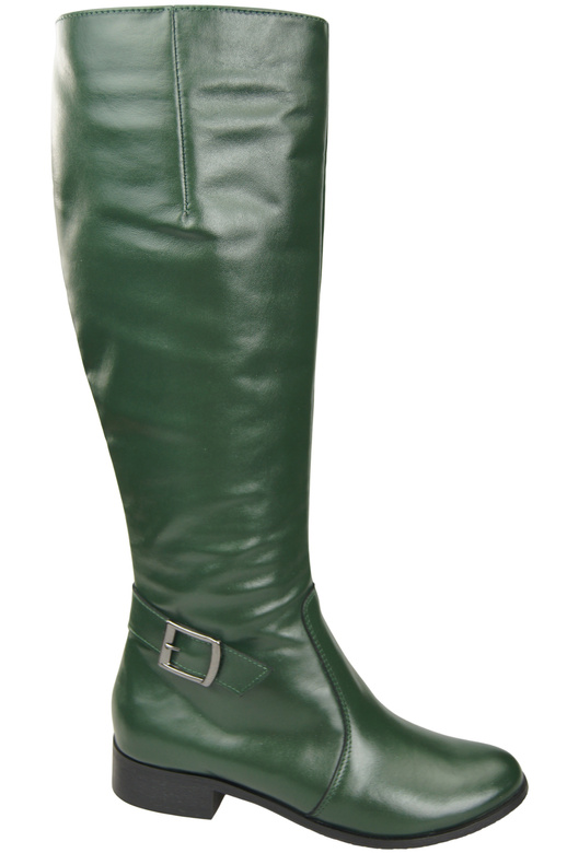 Women’s leather boots, lined officer boots, flat 225 ElitaBut