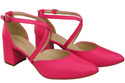 Elegant Leather Sandals with Open Sides on a Stable Heel 218 ElitaBut