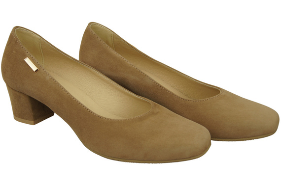 Comfortable Women's Shoes Pumps Natural Suede Leather 172 Z ElitaBut