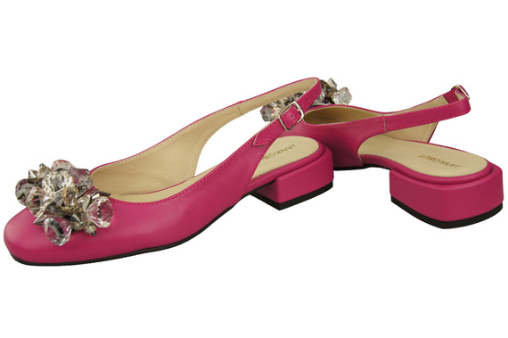 Women's Shoes Sandals with Crystals Natural Leather 215 ElitaBut