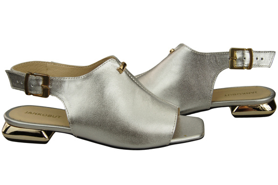 Comfortable Women's Shoes Sandals Flat Gold Heel Natural Leather 207 ElitaBut