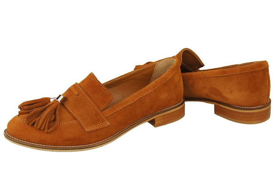 Shoes Women's loafers Natural Leather Velor 134 ElitaBut