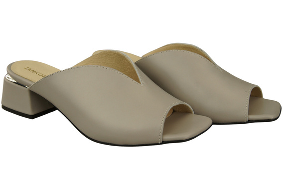 Women's Shoes High-Heeled Flip-Flops Natural Leather 210 ElitaBut