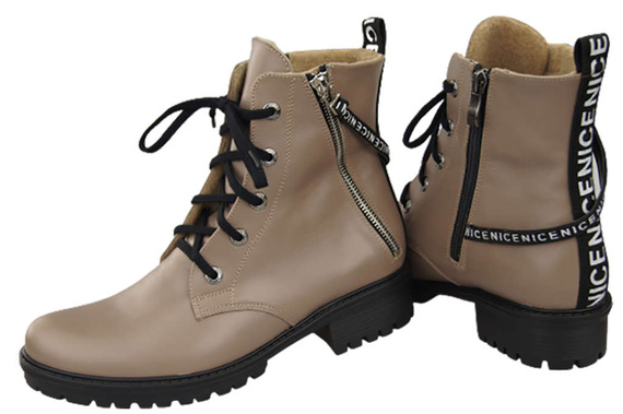 Footwear Boots Women's boots with the inscription NICE Natural Leather 173 Z ElitaBut