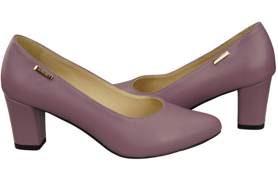 Classic Smooth Pumps Shoes Women's Black Natural Leather 213 ElitaBut