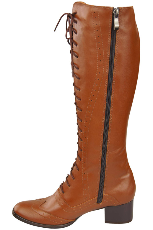 Shoes Women's boots Lace-up natural leather 595 ElitaBut