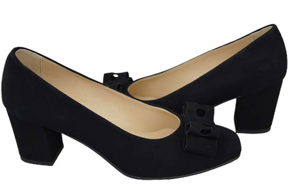 Women's shoes Pumps Natural leather suede 163 ElitaBut