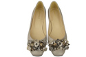 Women's Pumps with Crystals Flat Natural Leather 216 ElitaBut