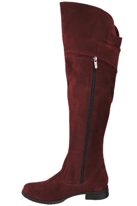 Shoes Boots Women Boots Over-the-knee boots Over-the-knee natural leather Velor 154 ElitaBut