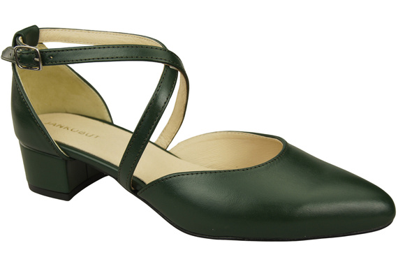 Women’s Leather Sandals  with Straps Low Heel 223 ElitaBut