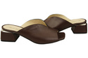 Women's Shoes High-Heeled Flip-Flops Natural Leather 210 ElitaBut